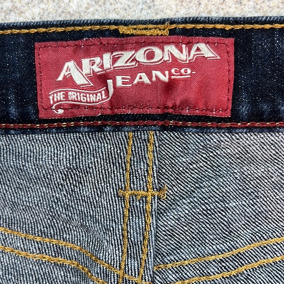 👖Arizona Jeans the original jean Co 32 X 36 men’s long & lean Skinny dark denim - Picture 8 of 10